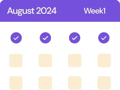 Calendar for consistent posts